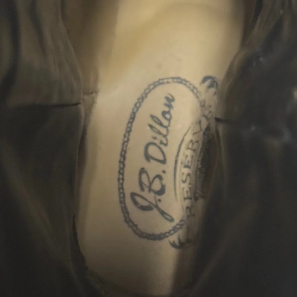 J.B. Dillon Embroidered Western Boots with Metallic Glitter Inlay Statement Co - Picture 7 of 10